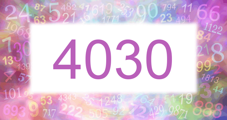Träume über die Zahl 4030