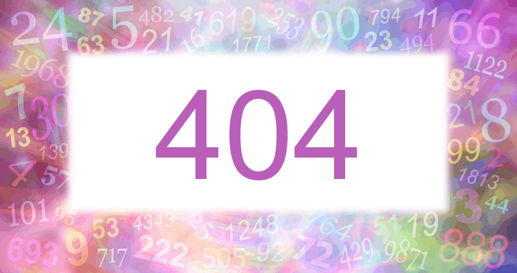 Sueño con el número 404