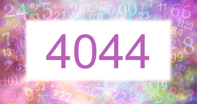 Träume mit einer Nummer 4044 rosa Bild
