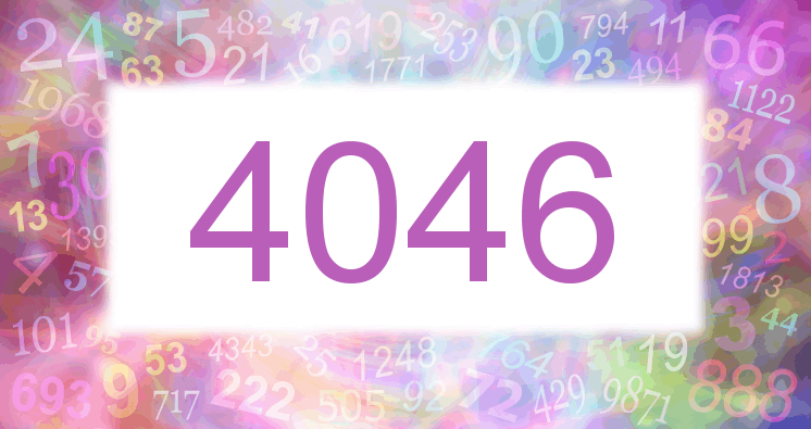 Träume mit einer Nummer 4046 rosa Bild