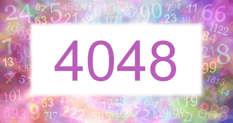 Träume mit einer Nummer 4048 rosa Bild