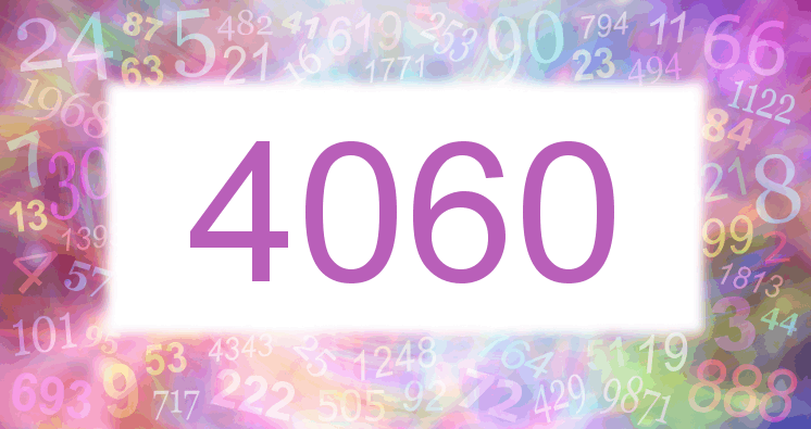 Träume mit einer Nummer 4060 rosa Bild