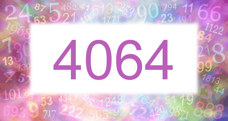 Träume mit einer Nummer 4064 rosa Bild