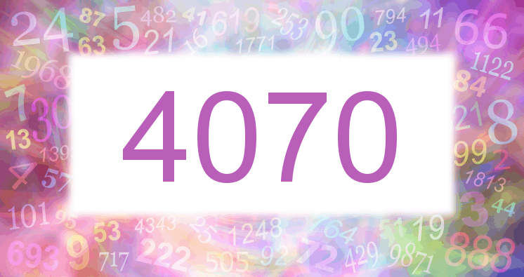 Dreams about number 4070