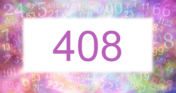 Träume mit einer Nummer 408 rosa Bild