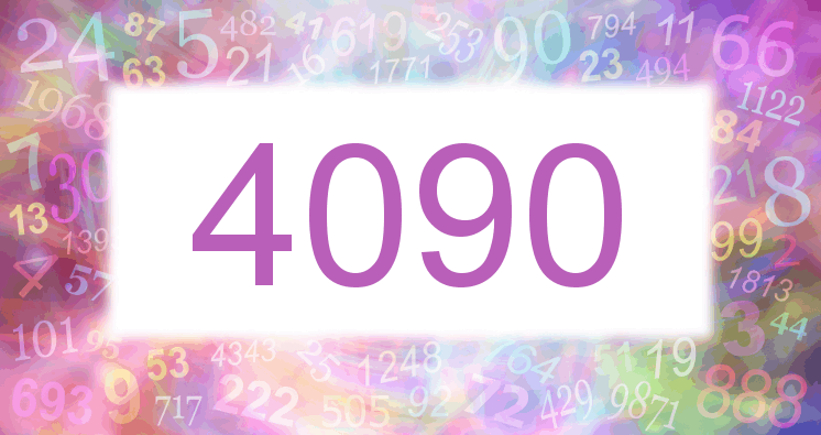 Träume mit einer Nummer 4090 rosa Bild