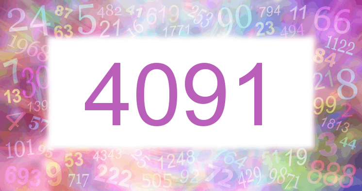 Träume mit einer Nummer 4091 rosa Bild