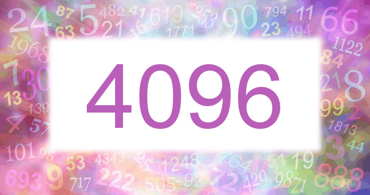 Träume mit einer Nummer 4096 rosa Bild