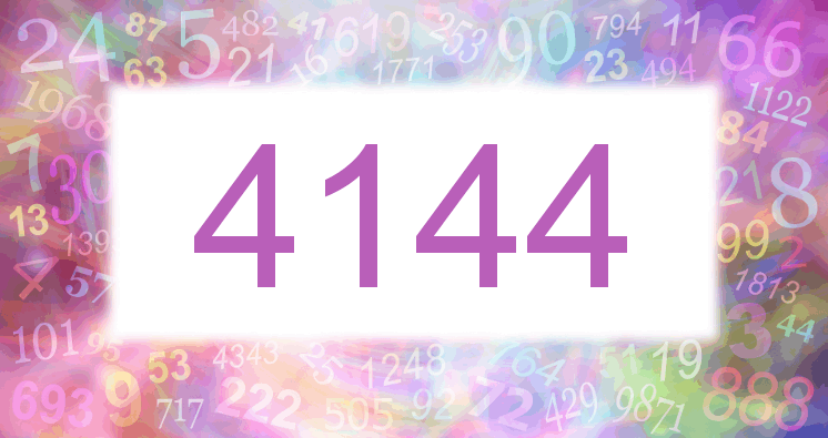 Träume mit einer Nummer 4144 rosa Bild