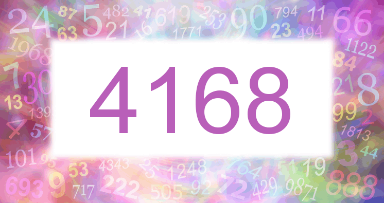 Träume mit einer Nummer 4168 rosa Bild