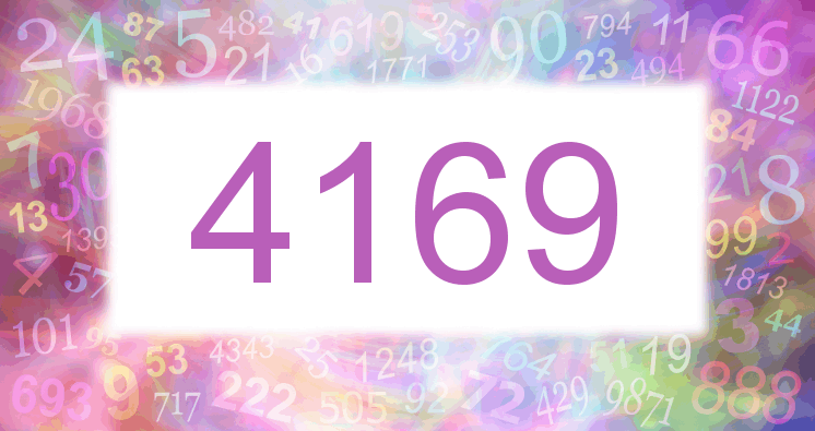 Träume mit einer Nummer 4169 rosa Bild