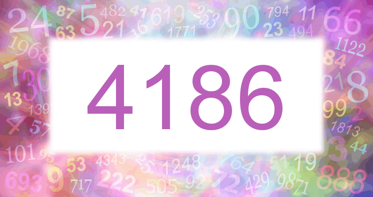 Dreams about number 4186