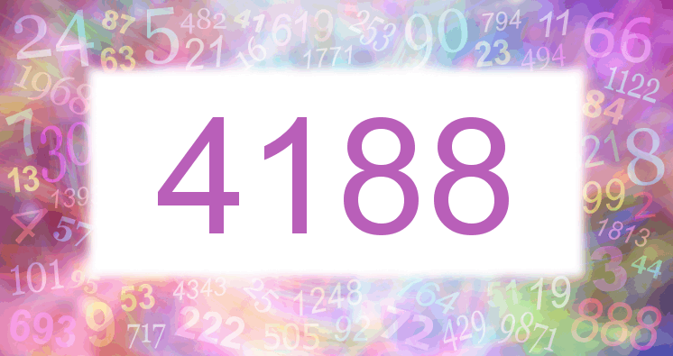 Dreams about number 4188