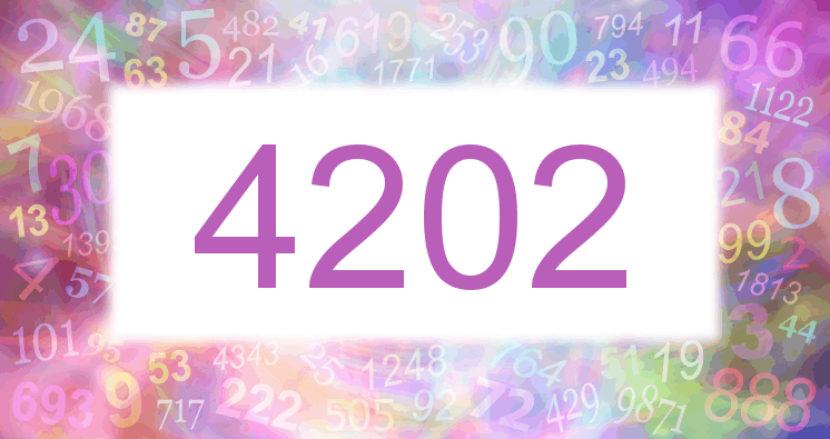 Träume mit einer Nummer 4202 rosa Bild