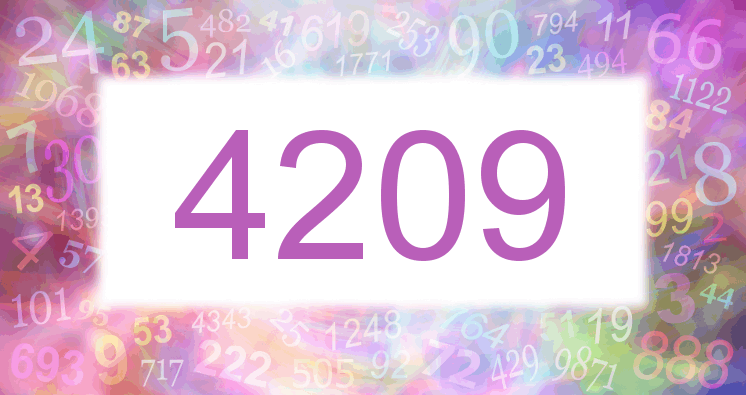 Träume mit einer Nummer 4209 rosa Bild