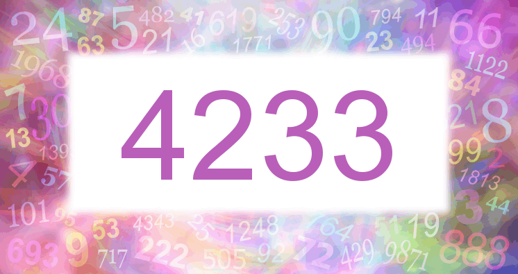 Dreams about number 4233