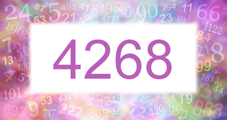 Träume mit einer Nummer 4268 rosa Bild