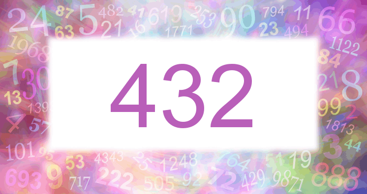 Träume mit einer Nummer 432 rosa Bild