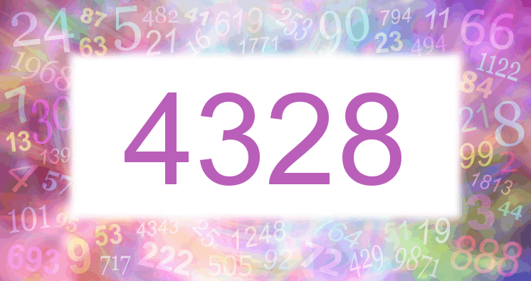 Träume mit einer Nummer 4328 rosa Bild