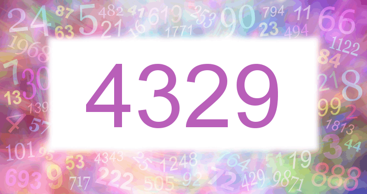 Träume mit einer Nummer 4329 rosa Bild