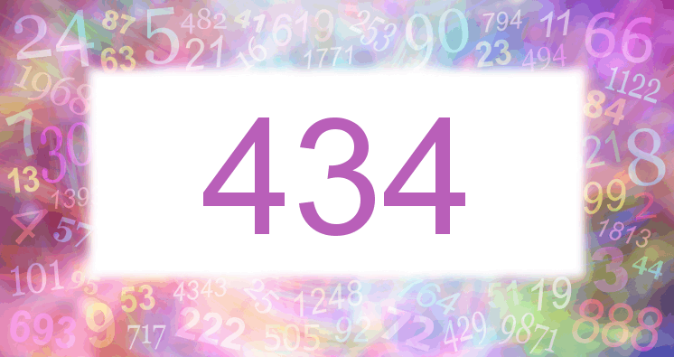 Träume mit einer Nummer 434 rosa Bild