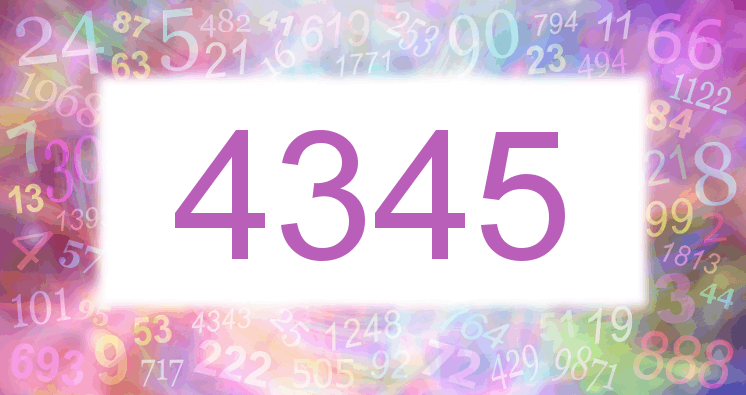 Dreams about number 4345