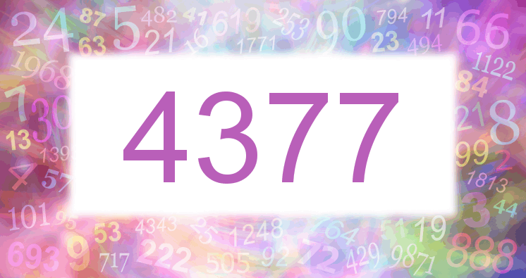 Dreams about number 4377