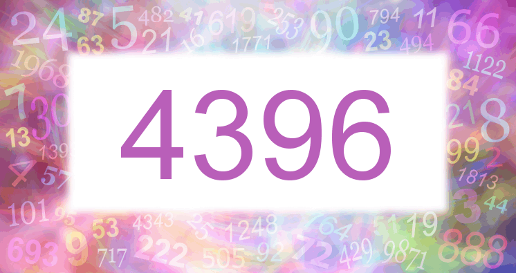 Träume mit einer Nummer 4396 rosa Bild