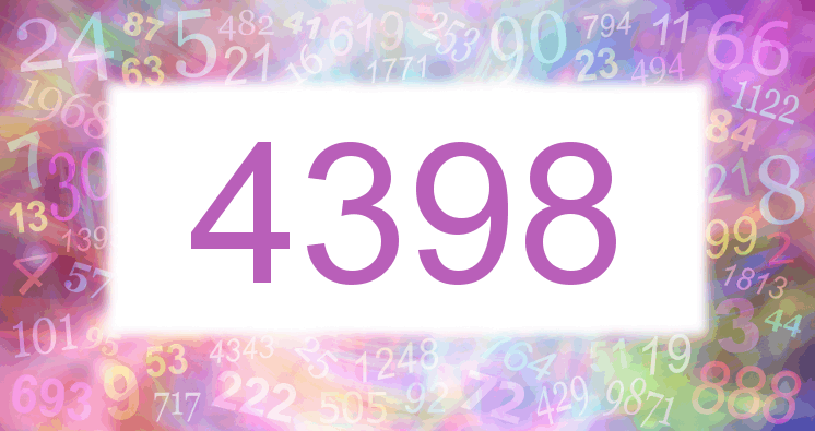 Träume mit einer Nummer 4398 rosa Bild