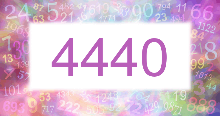 Träume mit einer Nummer 4440 rosa Bild