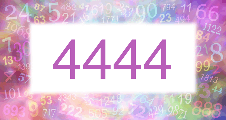 Träume mit einer Nummer 4444 rosa Bild