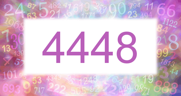 Träume mit einer Nummer 4448 rosa Bild