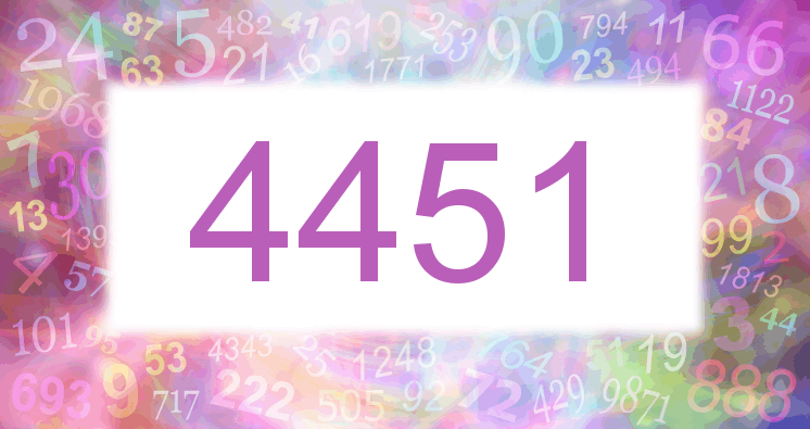 Dreams about number 4451