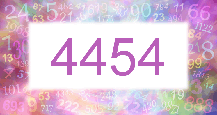 Dreams about number 4454