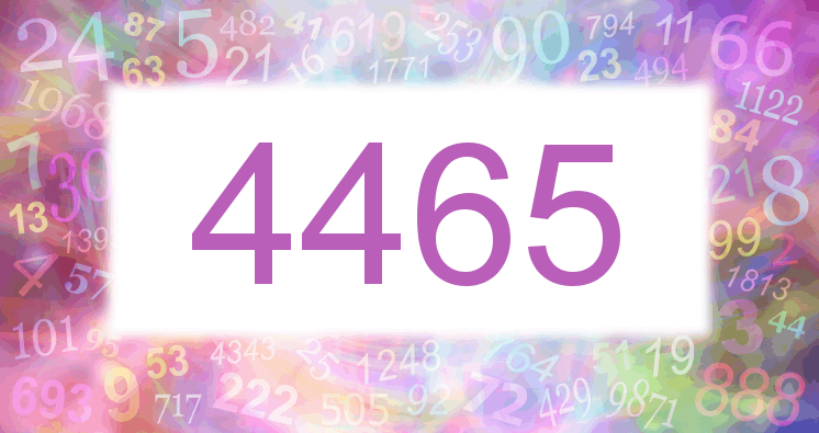 Dreams about number 4465
