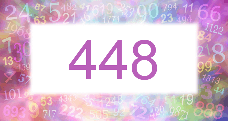 Träume mit einer Nummer 448 rosa Bild