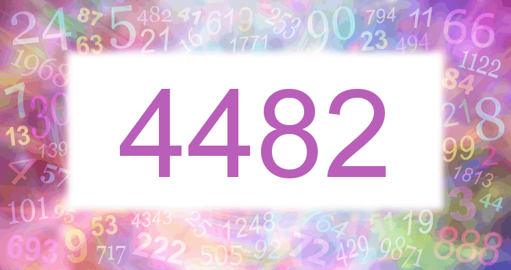 Träume mit einer Nummer 4482 rosa Bild