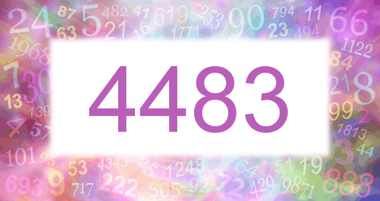 Träume mit einer Nummer 4483 rosa Bild