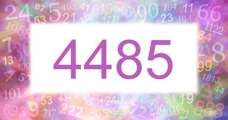 Träume mit einer Nummer 4485 rosa Bild
