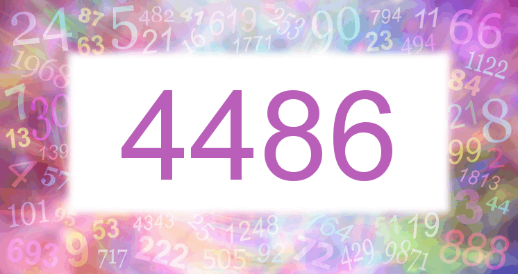 Träume mit einer Nummer 4486 rosa Bild