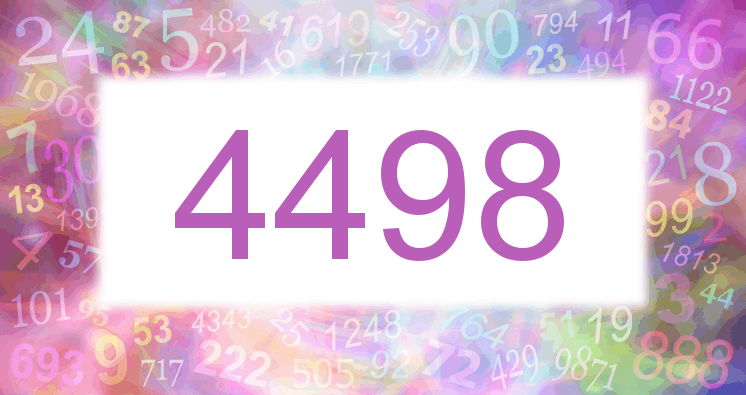 Dreams about number 4498