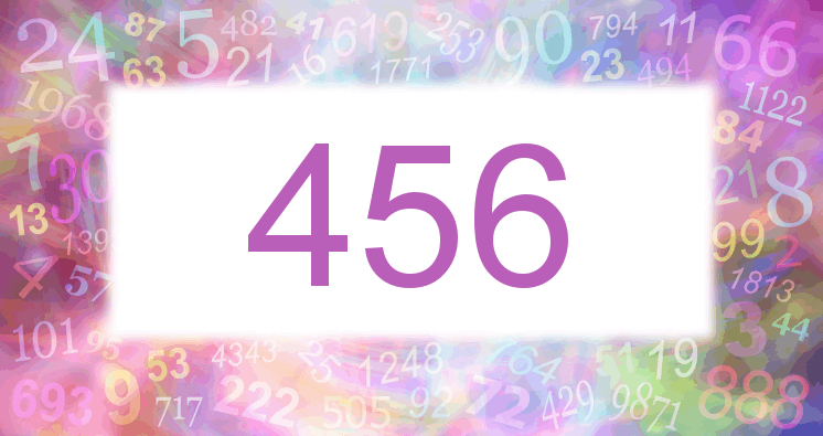 Träume mit einer Nummer 456 rosa Bild