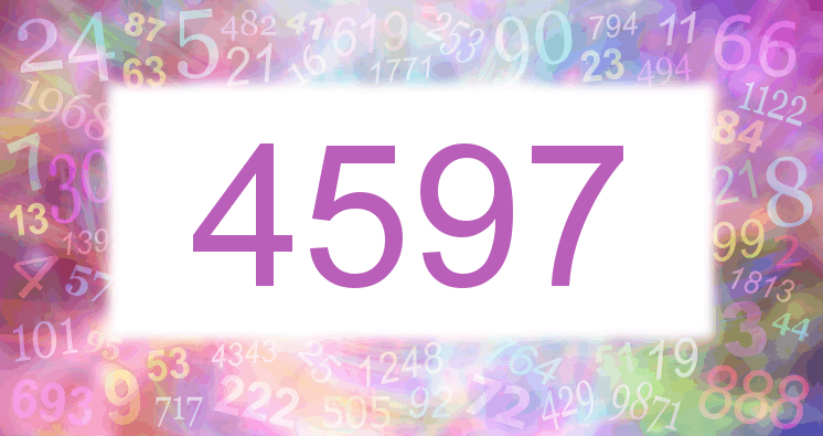 Dreams about number 4597