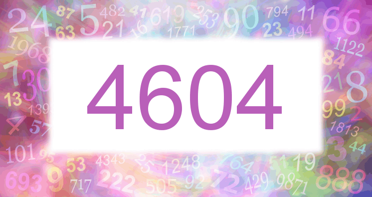 Träume mit einer Nummer 4604 rosa Bild