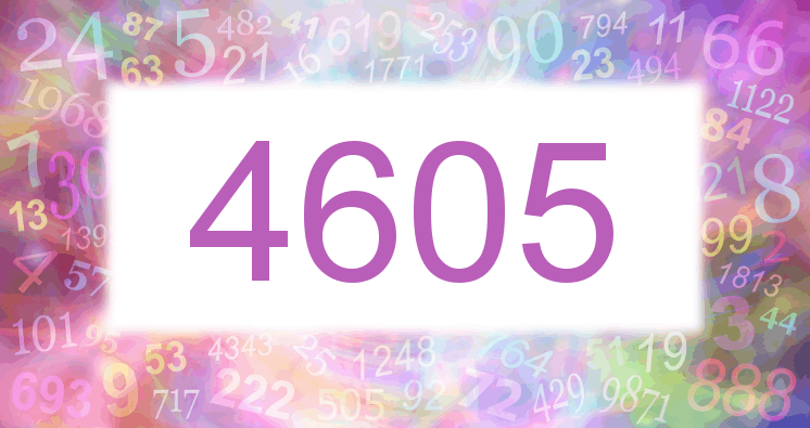 Träume mit einer Nummer 4605 rosa Bild