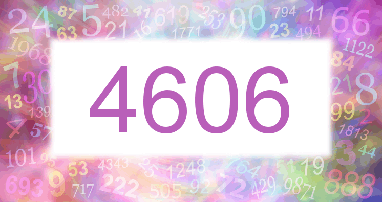 Träume mit einer Nummer 4606 rosa Bild