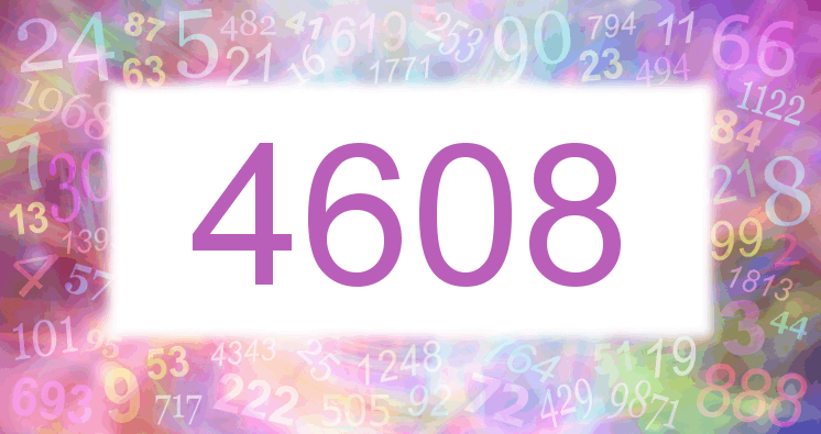 Träume mit einer Nummer 4608 rosa Bild
