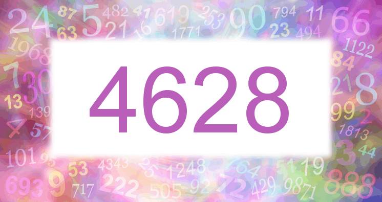Träume mit einer Nummer 4628 rosa Bild