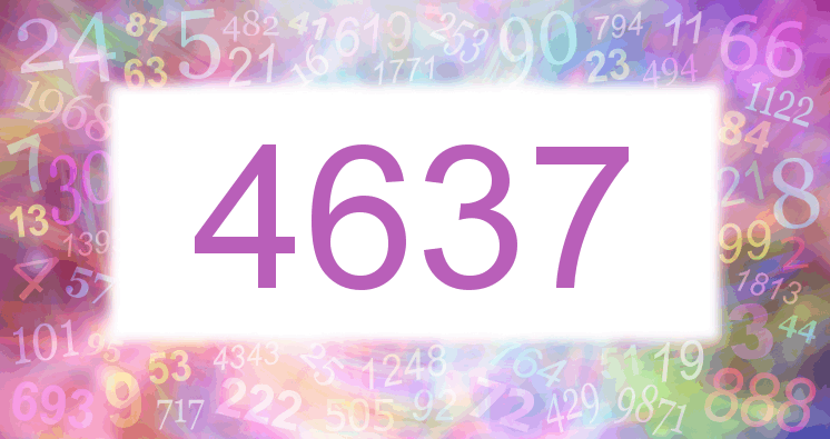 Dreams about number 4637