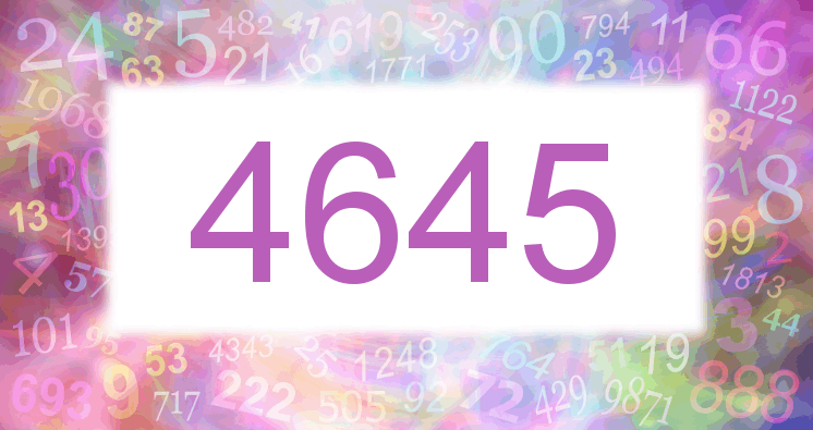 Dreams about number 4645